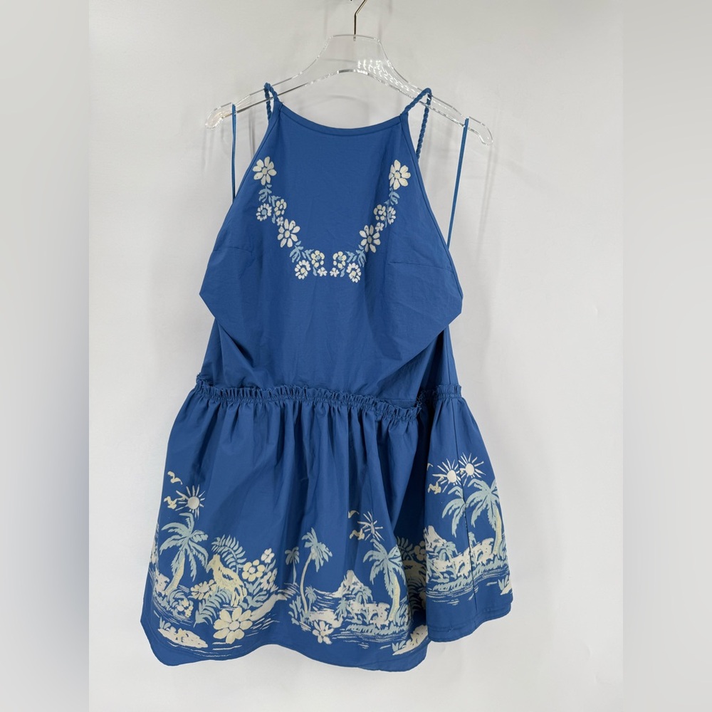 Free People
Women's Blue Deserted Island Mini Dress size‎ large NWT - Picture 5 of 6